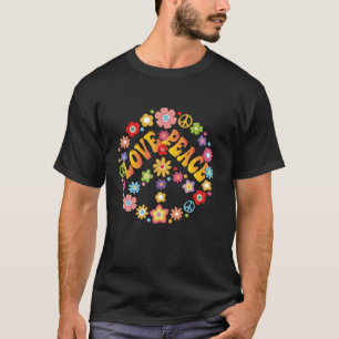 LOVE PEACE FREEDOM 60s 70s Tie Dye Vintage Hippie T-Shirt