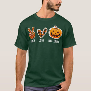 Love Peace Halloween I Halloween Costume Horror Mo T-Shirt