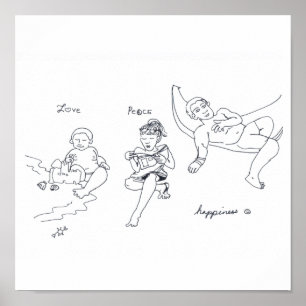 LOVE PEACE HAPPINESS print