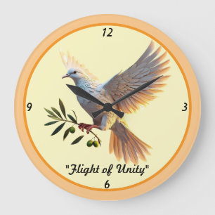 "Love Peace Harmony Always" Large Clock