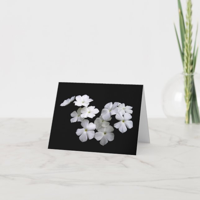 Love Peace Harmony Floating Blossom Card (Front)