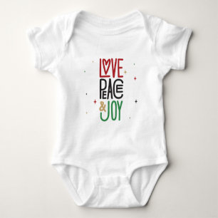 Love, Peace, & Joy Baby T-Shirt Bodysuit