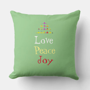 Love Peace Joy Christmas  Cushion