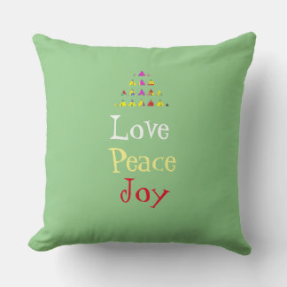 Love Peace Joy Christmas Cushion