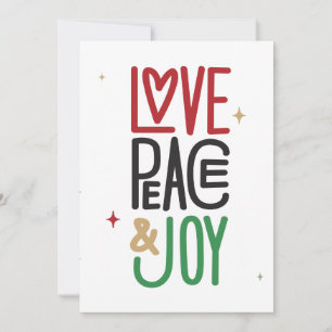 Love, Peace, & Joy Holiday Card