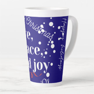 Love Peace Joy Latte Mug