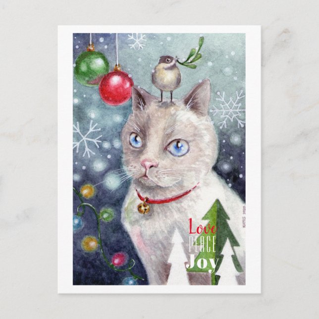 Love, Peace & Joy Postcard (Front)