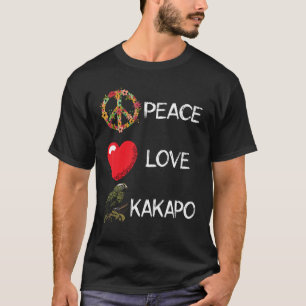 Love Peace Kakapo Bird Kakapo Parrot New Zealand K T-Shirt