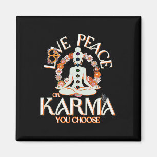 Love Peace Karma Sign Divine Feminine Yang Yoga Yi Magnet