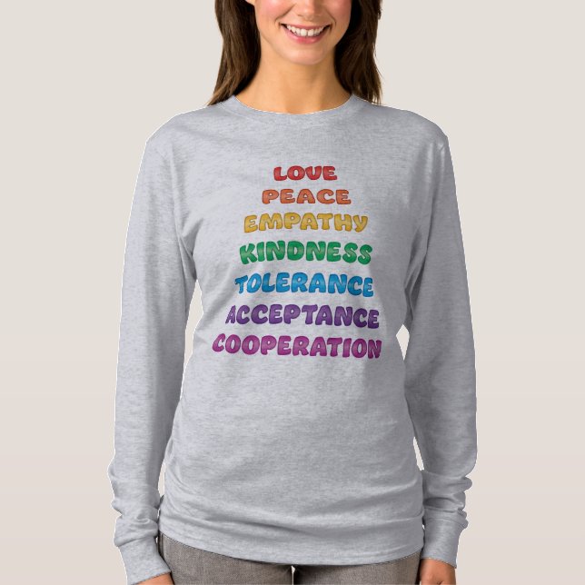 Love, peace...Long sleeve T-Shirt (Front)