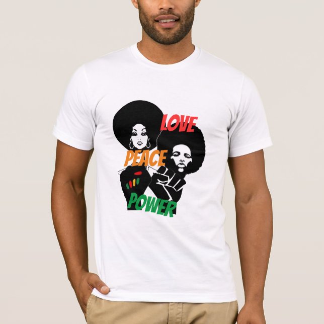 love peace power tank top (Front)