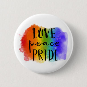 Love Peace Pride 6 Cm Round Badge