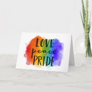 Love Peace Pride Card