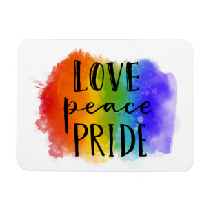 Love Peace Pride Magnet