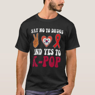 Love Peace Ribbon Week Awareness Yes To K Pop Wear T-Shirt
