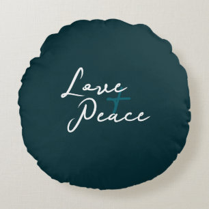 Love & Peace Round Cushion