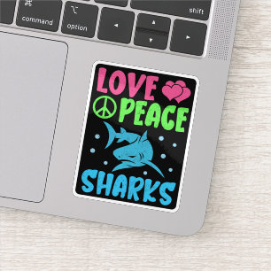 Love Peace Sharks Cute Sea Animals Sharks Lover
