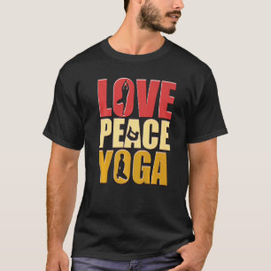 Love Peace Yoga Yoga Vintage T-Shirt