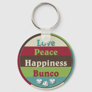 Love, Peach and Happiness Bunco Key chain