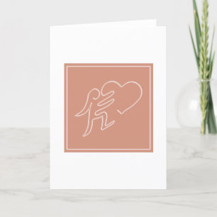 LOVE (PEACH) THANK YOU CARD