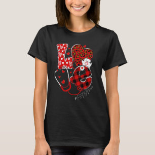 LOVE Pediatric Nurse PEDS Valentine's Day Nursing  T-Shirt