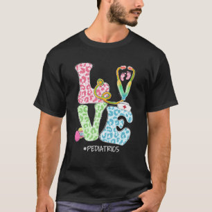 Love Pediatrics Bunnies Stethoscope Cute Bunny Eas T-Shirt