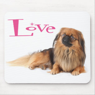 Love Pekingese Puppy Dog Mousepad