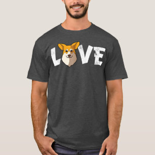 Love Pembroke Corgi Mum Funny Pembroke Corgi Dad T-Shirt