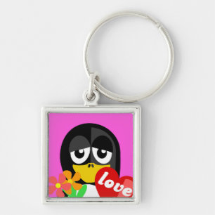 LOVE PENGUIN KEY RING