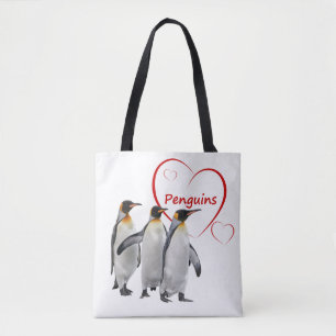 Love Penguins All Over Print Bag