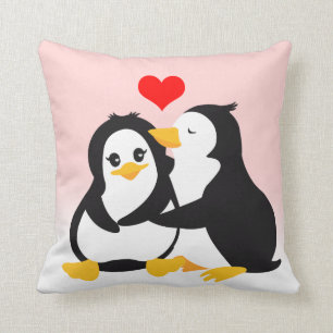Love Penguins Pillow