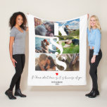 LOVE Personalised Custom Photo Collage Couple Fleece Blanket<br><div class="desc">LOVE Personalised Custom Photo Collage Couple</div>