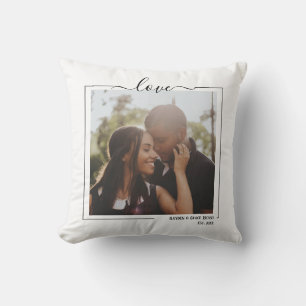 Love Personalised Photo And Text Cushion