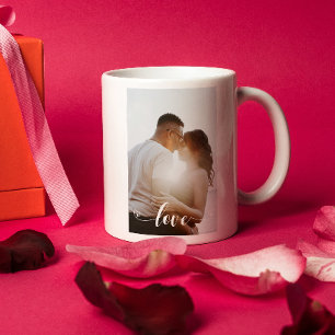 Love Personalised Photo Valentine Anniversary  Coffee Mug
