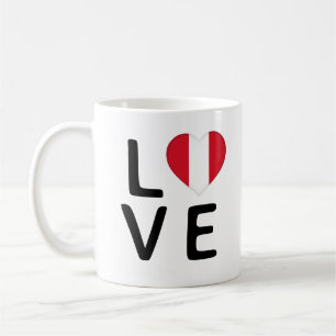 Love - Peru Flag Coffee Mug
