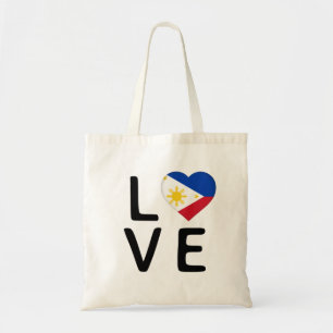 Love - Philippines Flag Tote Bag