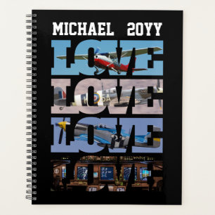 LOVE Photo Aeroplane, Aviation, Minimalist Planner