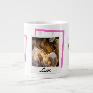 "Love"photo Collage Large Coffee Mug