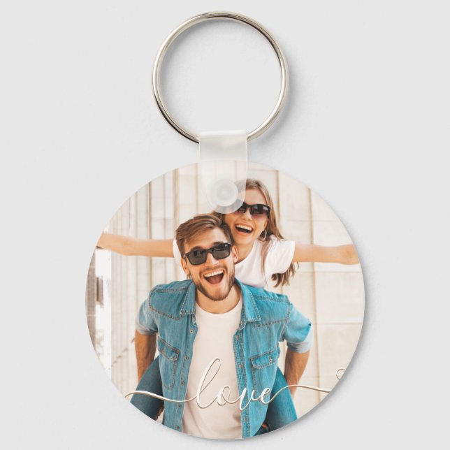 LOVE Photo Custom Key Ring (Front)
