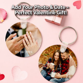 Love Photo Customisable Valentine Keychain