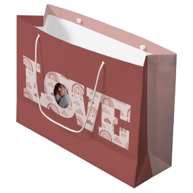 Love Photo Gift Bag (Front Angled)