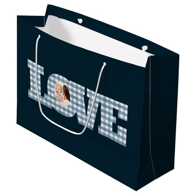 Love Photo Gift Bag (Front Angled)