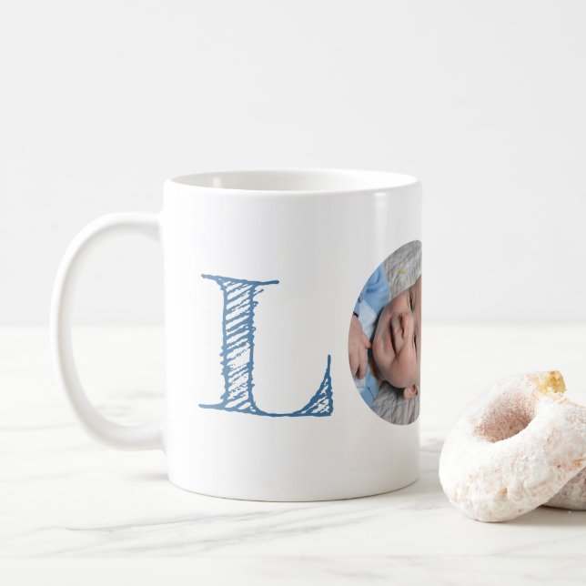 Love Photo Gift for Mother's Day Coffee Mug (With Donut)