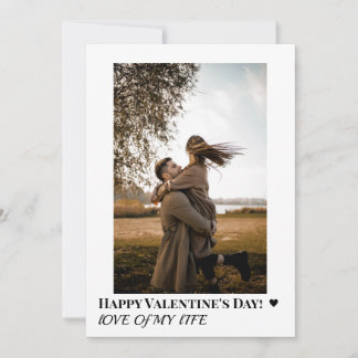 Love Photo Happy Valentine's Day Holiday Card