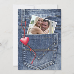 Love Photo in a Pocket Flat Card