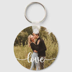 Love Photo Simple  Keychain