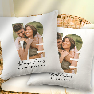 Love Photo Simple Modern Personalised Gift Cushion