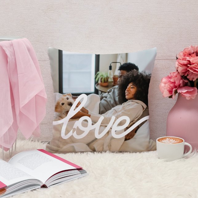 Love Photo Template Personalised Couples Cushion (Creator Uploaded)