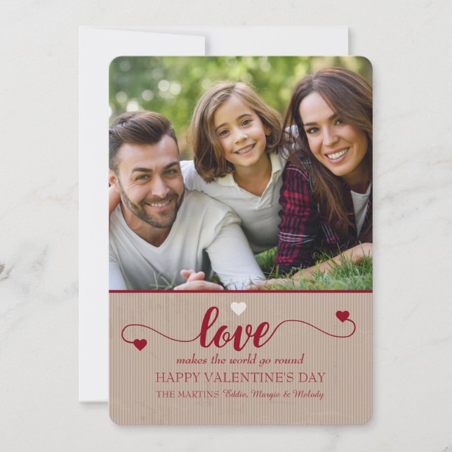 Love Photo Valentine's Day Card (Front)