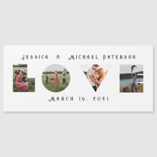Love Photos Modern Personalised Magnetic Card